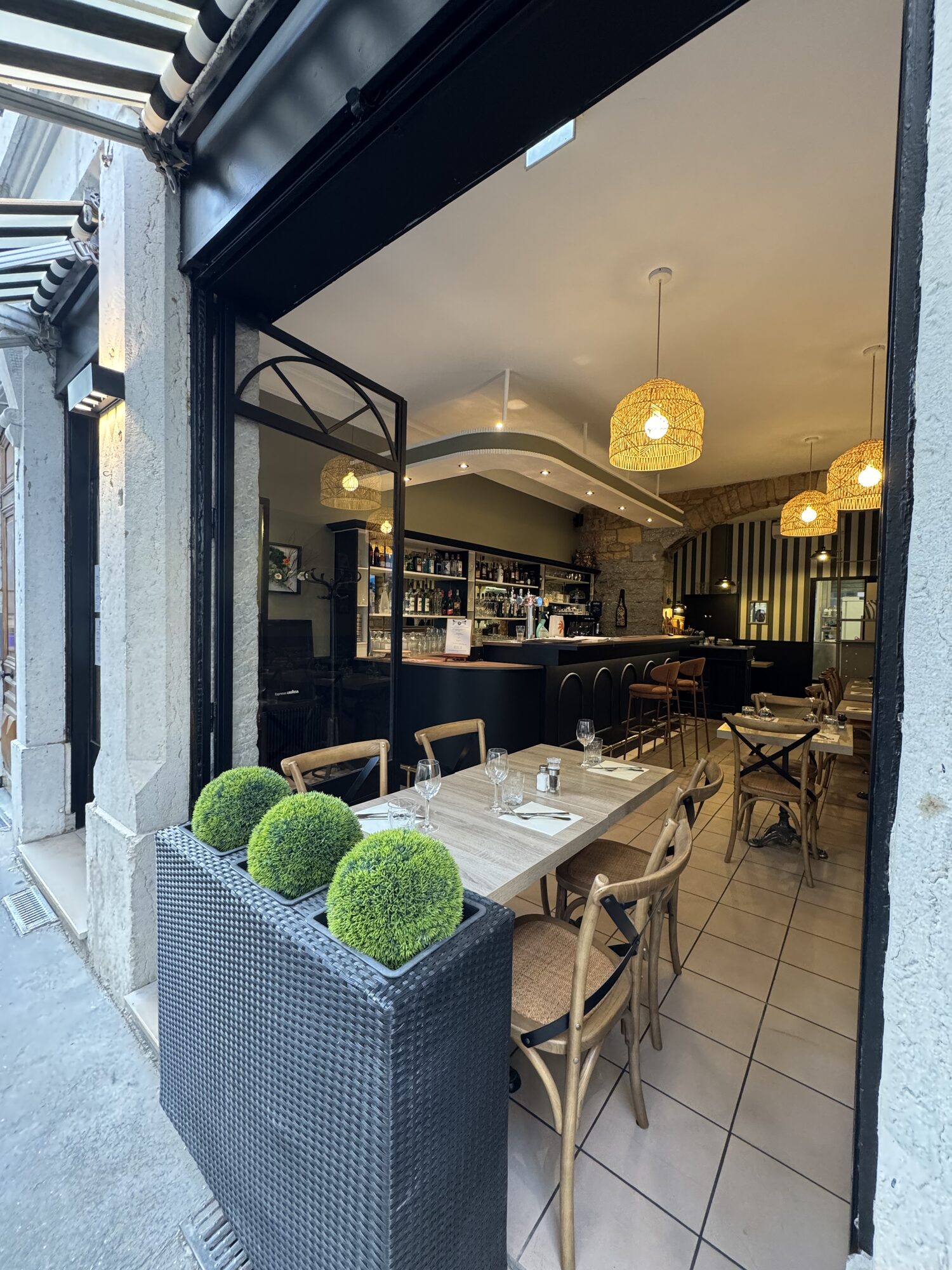Terrasse ombragée